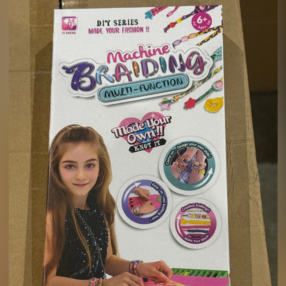 Machine Braiding Multi-Function Bracelet Maker - Pink Accents